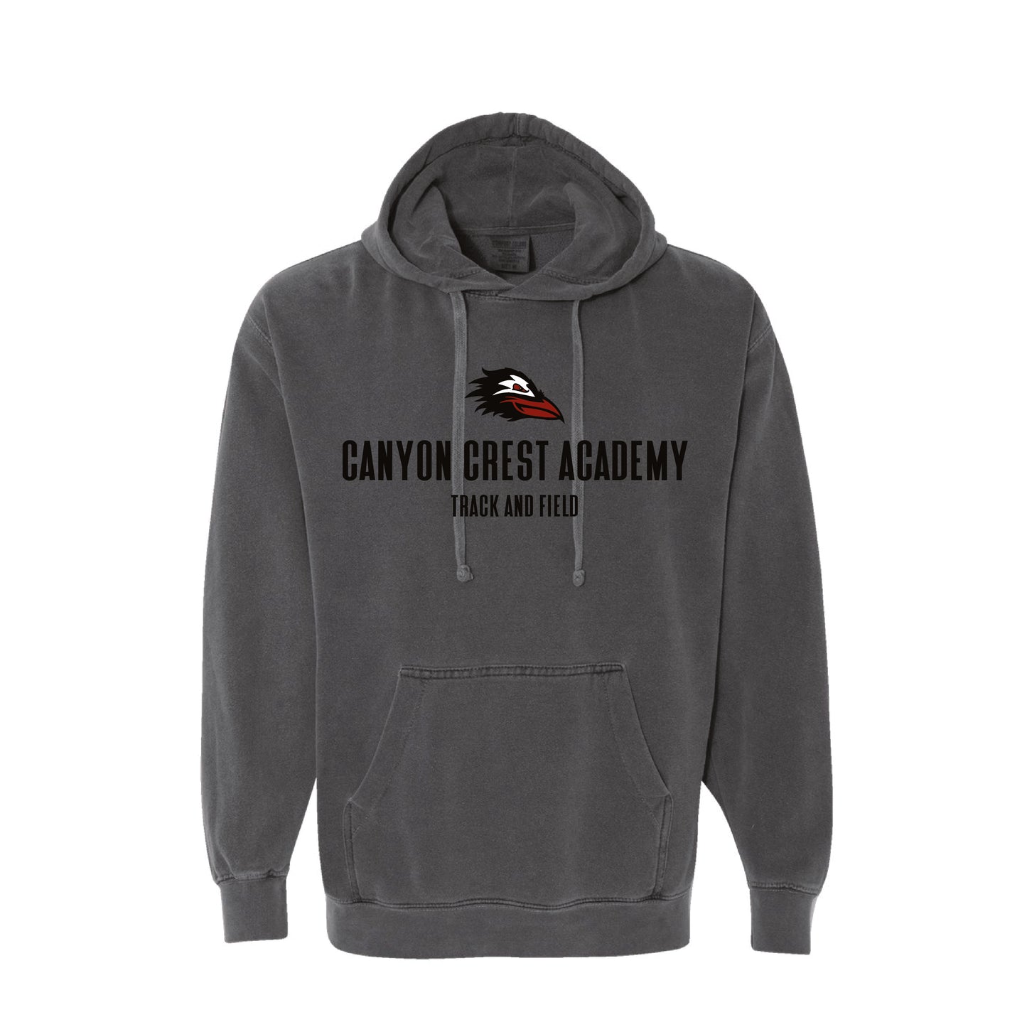 CCA Track and Field -Garment Dyed Hoodie (Vintage Black)