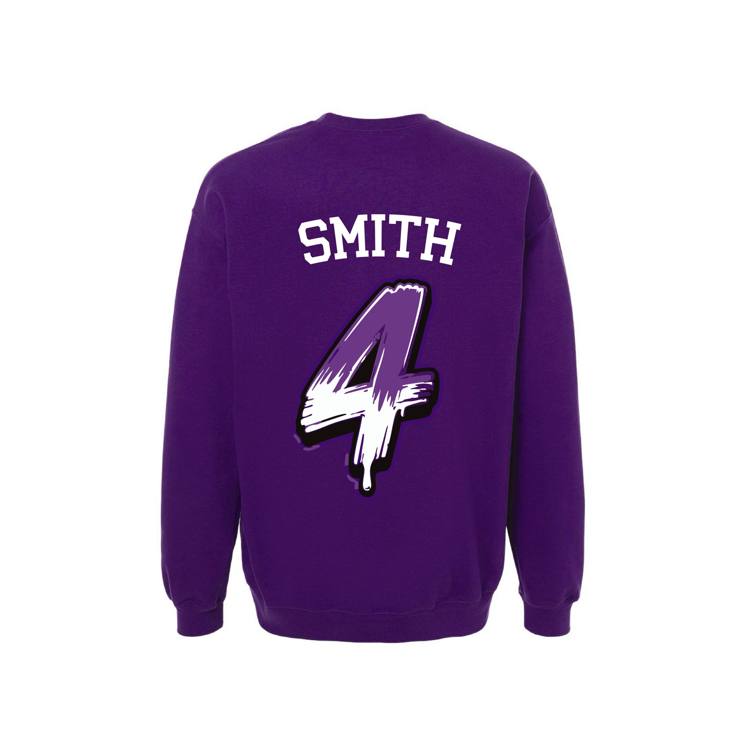 CYB Carlsbad Youth Baseball Unisex Heavyweight Crewneck Sweatshirt - Graffiti (Purple)
