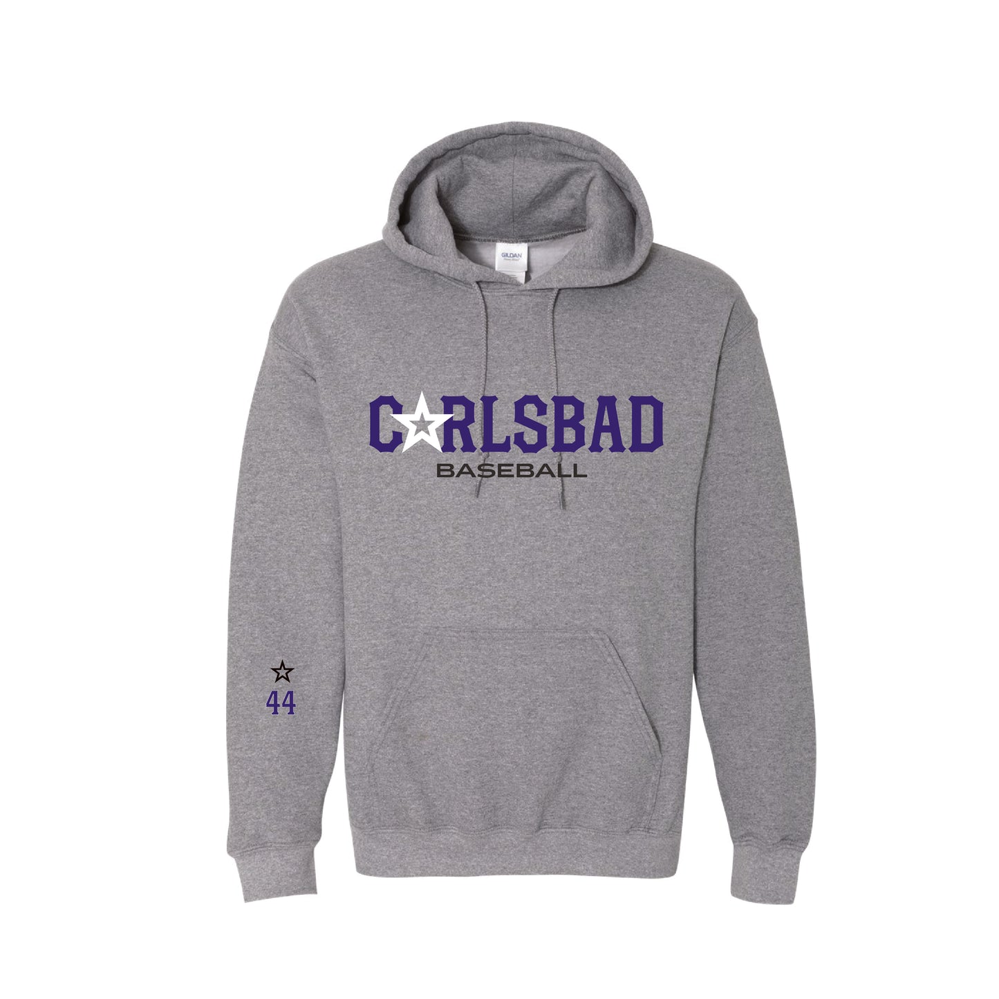 CYB Carlsbad Youth Baseball - Youth and Adult Heavyblend Hoodie (Graphite Heather)
