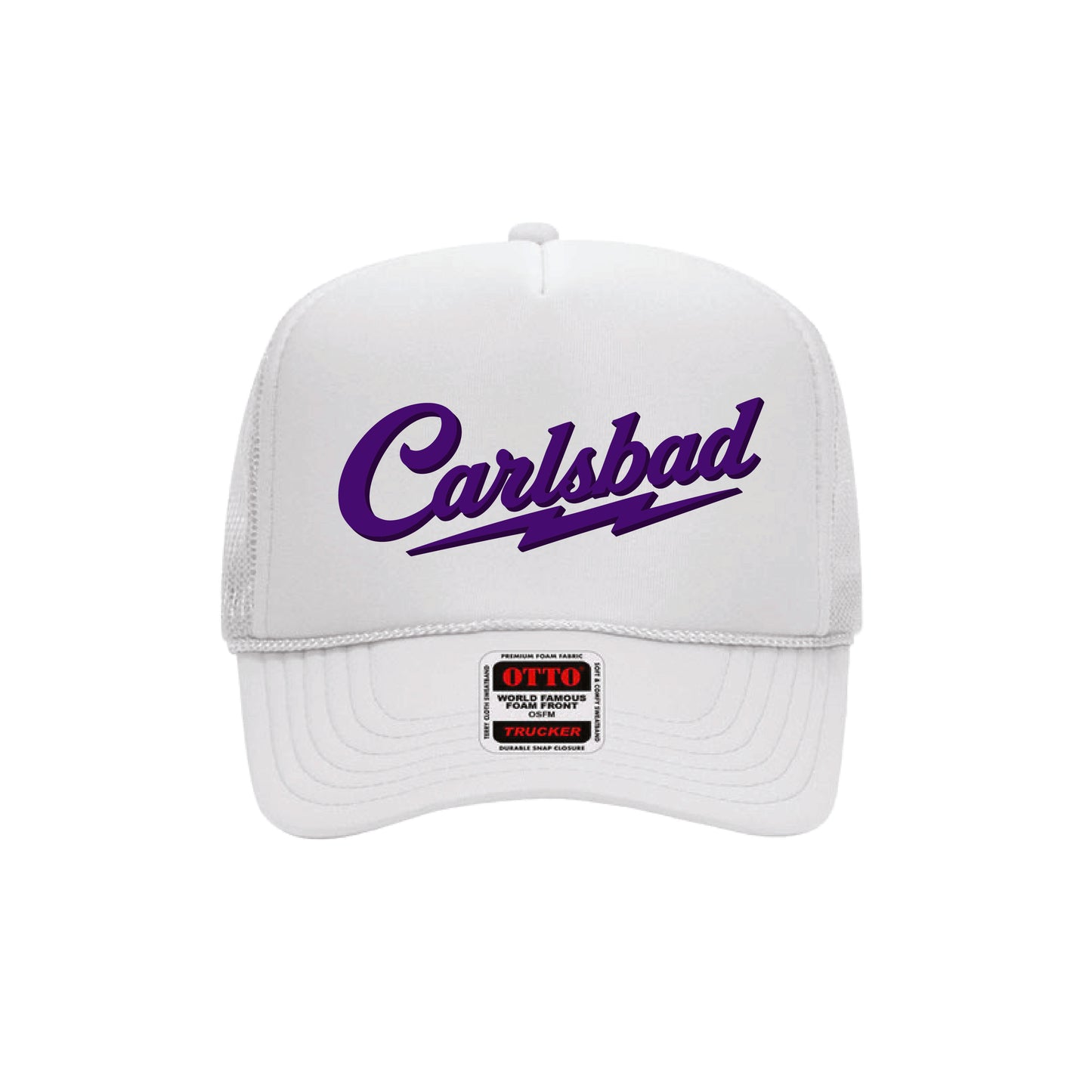 CYB Carlsbad Youth Baseball- Carlsbad Trucker (White)