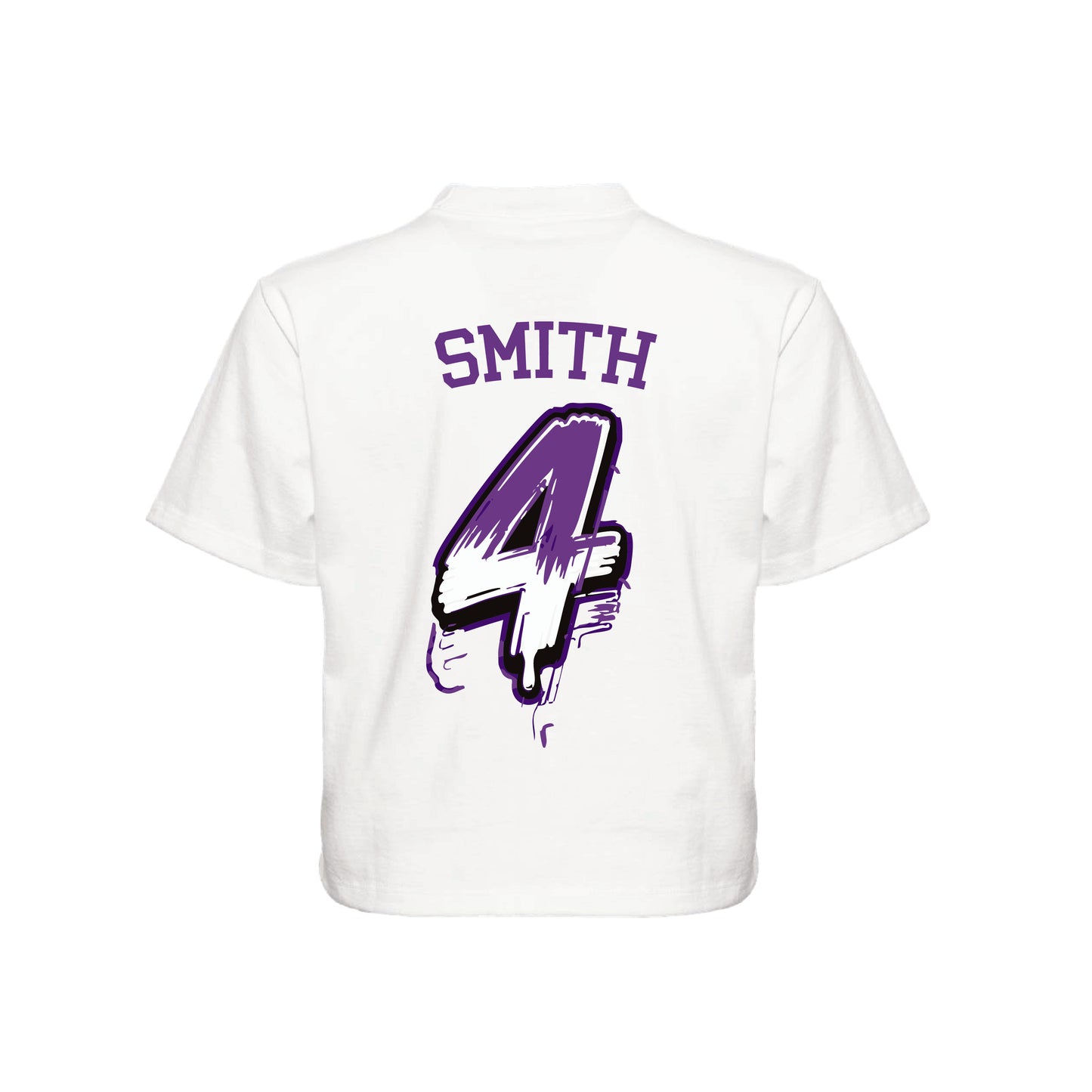 CYB Carlsbad Youth Baseball Ladies Boxy Tee - Graffiti (White)