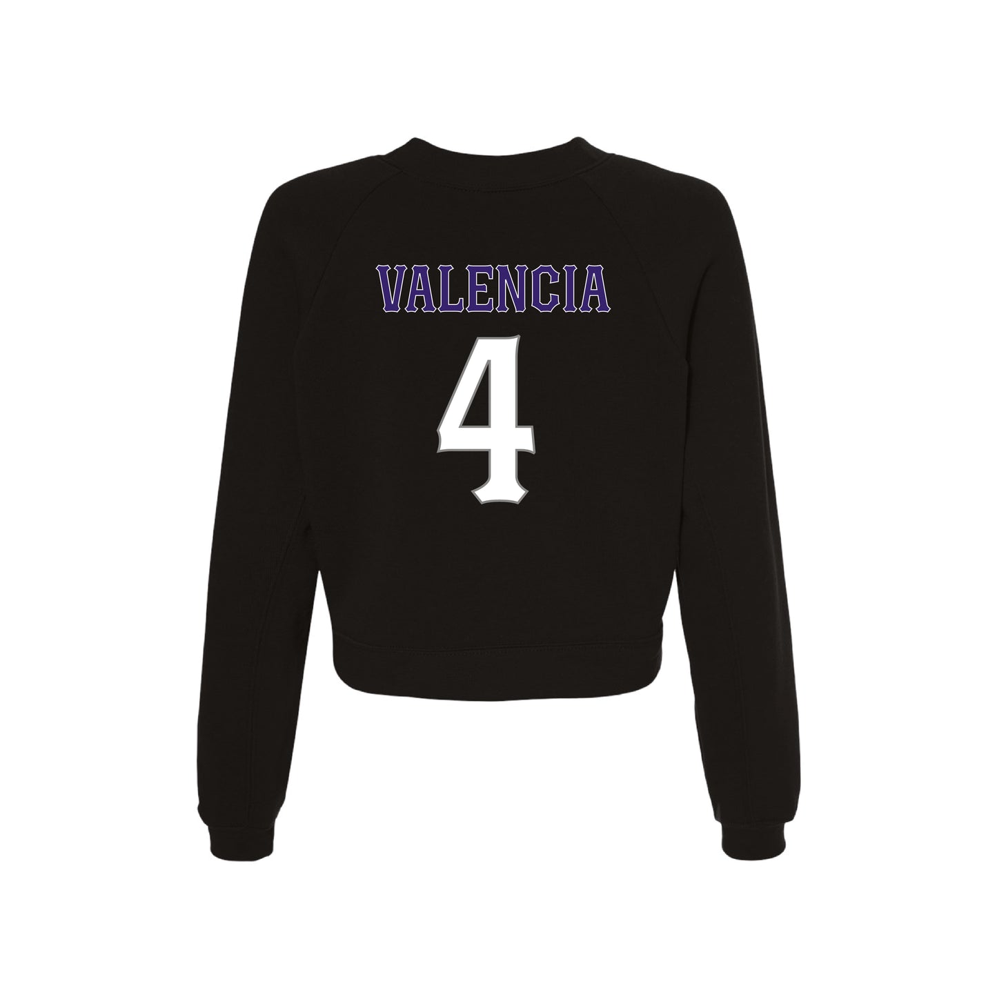 CYB Carlsbad Youth Baseball Ladies Cropped Sweatshirt - Classic (Black)