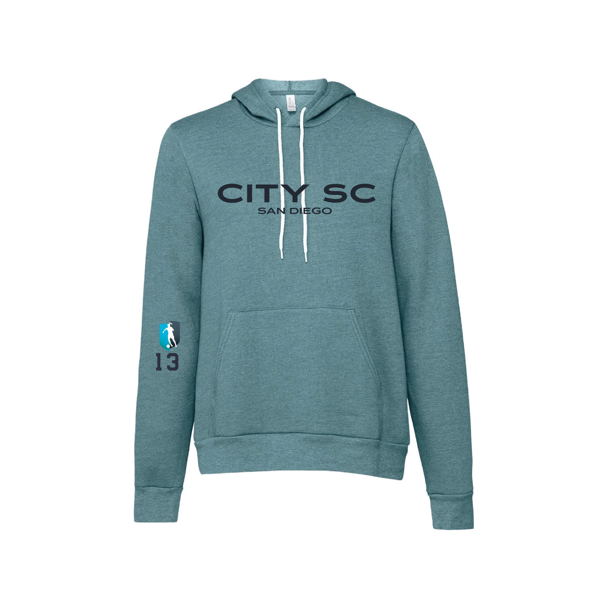 Heather Teal Hoodie mockup