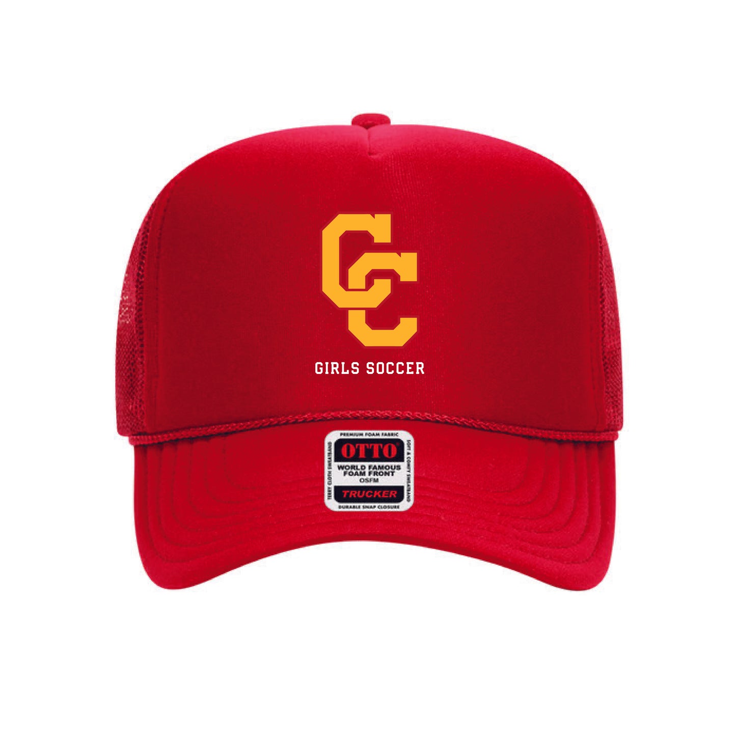 Cathedral Catholic Girls Soccer - Adult Trucker Hat (Red)