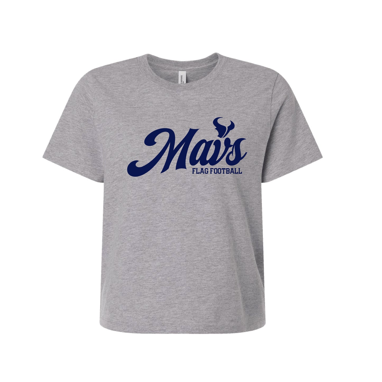 LCC Flag 2025 Ladies MAVS Boxy Tee- Athletic Grey