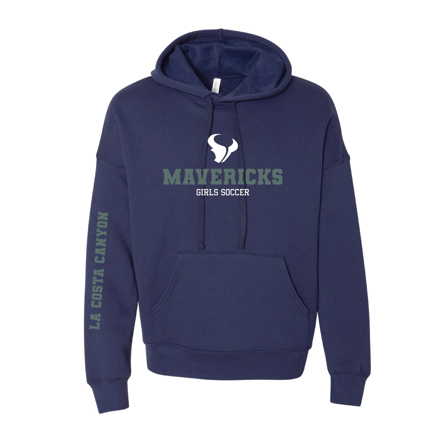 LCC Girls Soccer (11238) Fleece Drop Shoulder Hoodie (Navy)