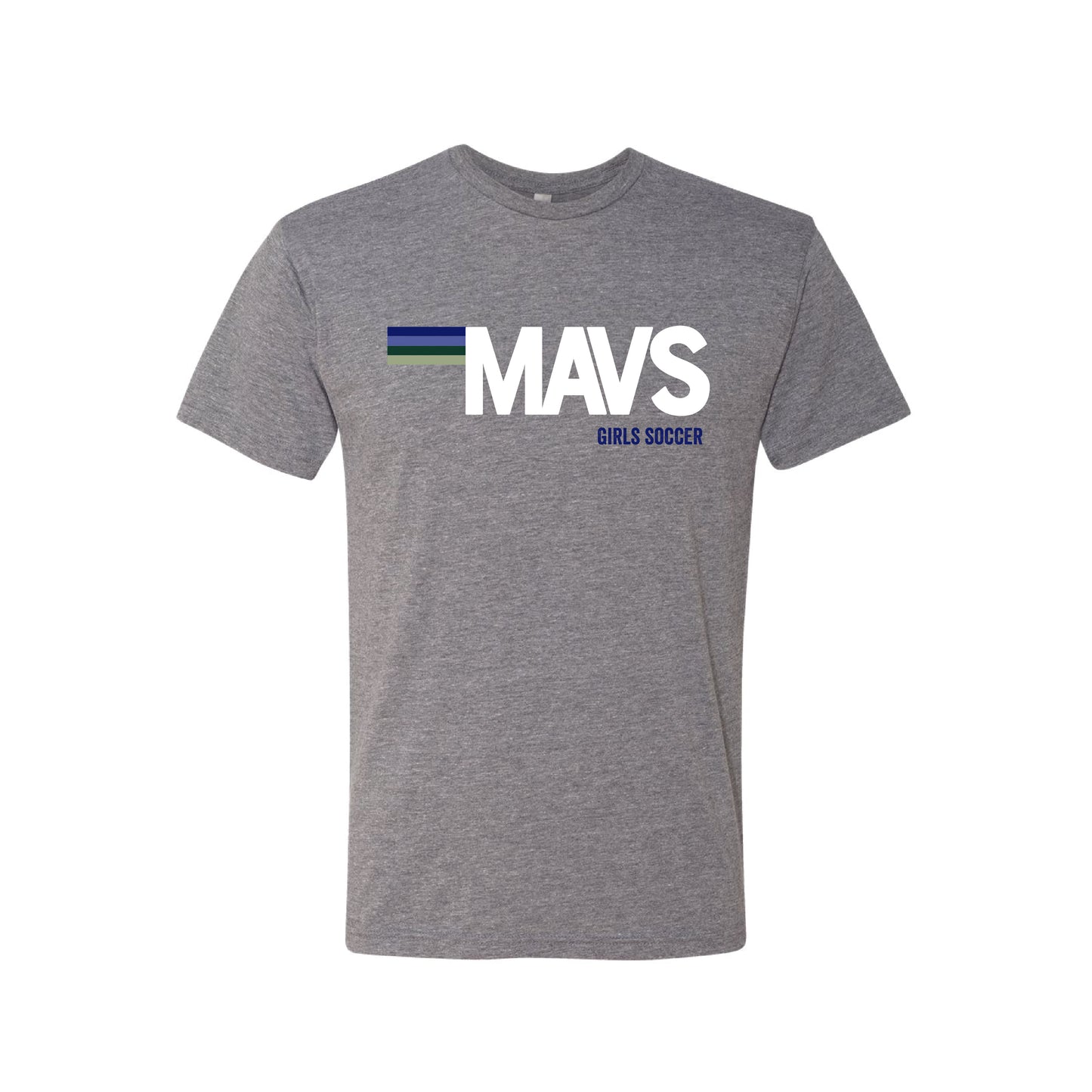LCC Girls Soccer (11234) Unisex Retro Mavs Tee (Sport Grey)