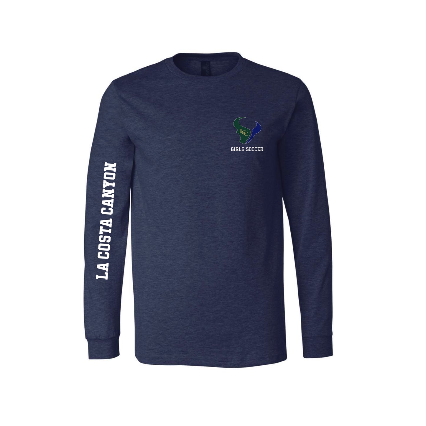 LCC Girls Soccer (11235) Long Sleeve MAVS Steer (Navy)