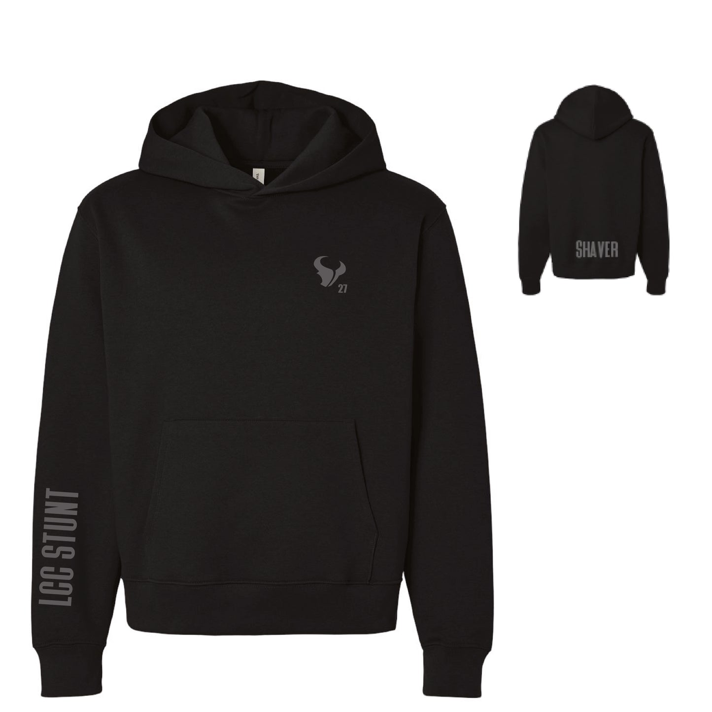LCC Stunt Team // Black Hooded Sweatshirt