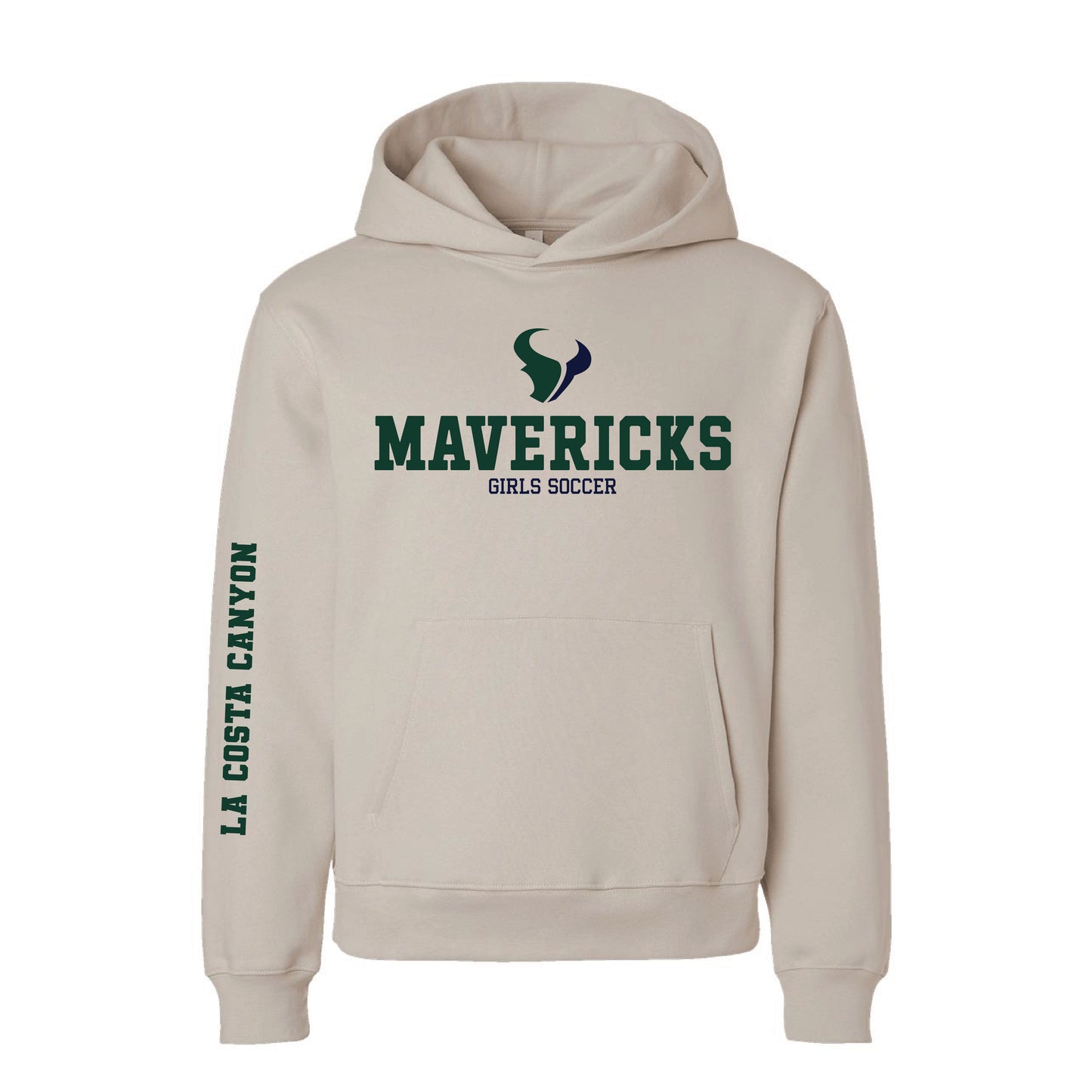 LCC Girls Soccer (11239) Heavyweight Hoodie (Cream)