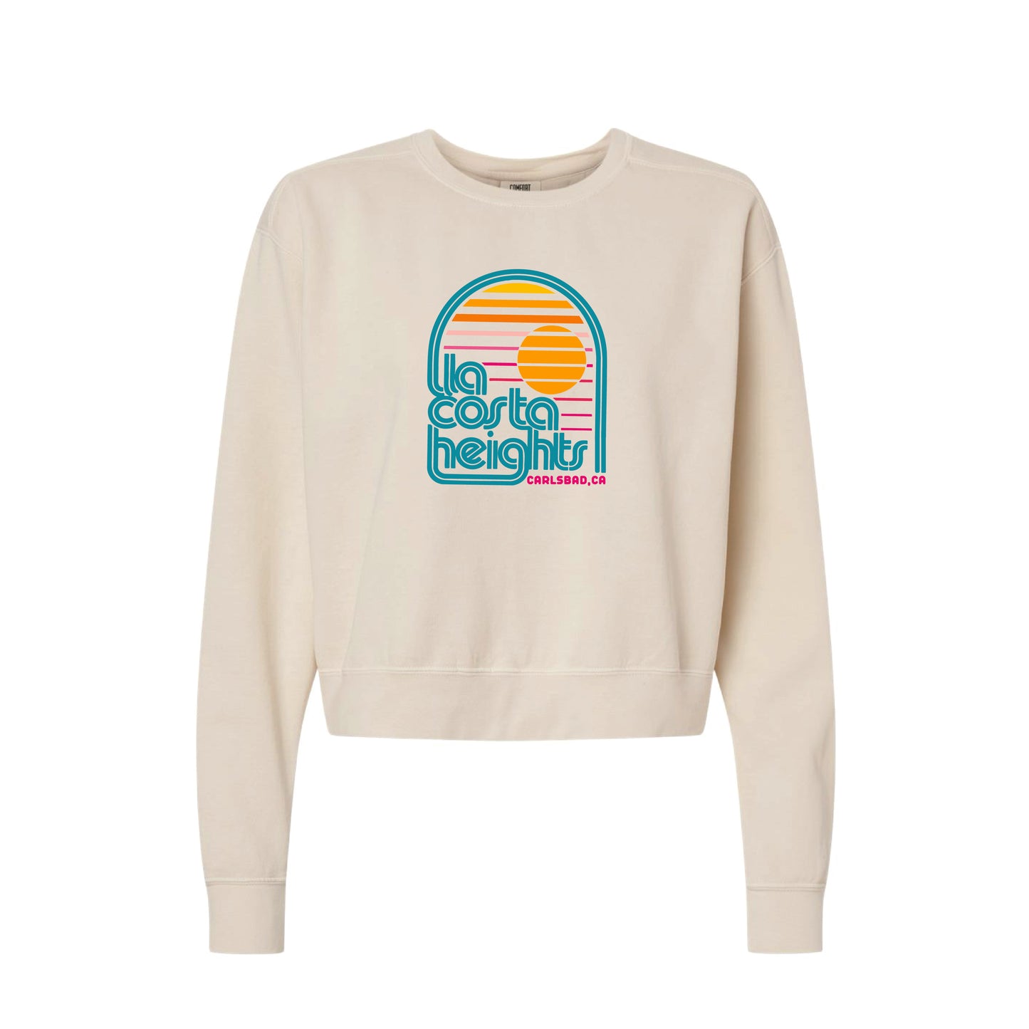 LCH- 2026 Spiritwear Ladies Cropped Crewneck (Vintage White)
