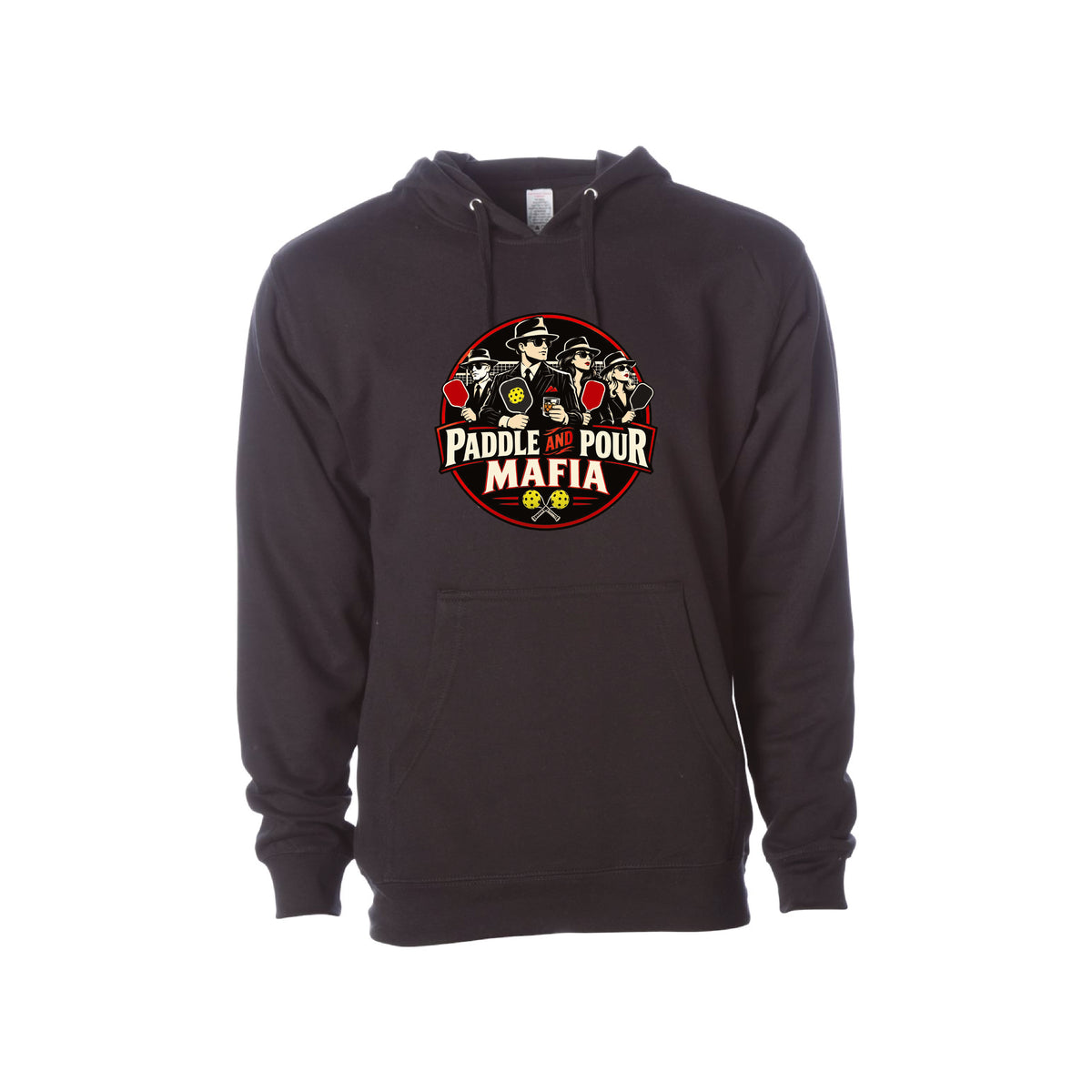 Paddle & Pour Unisex Hoodie (Black)