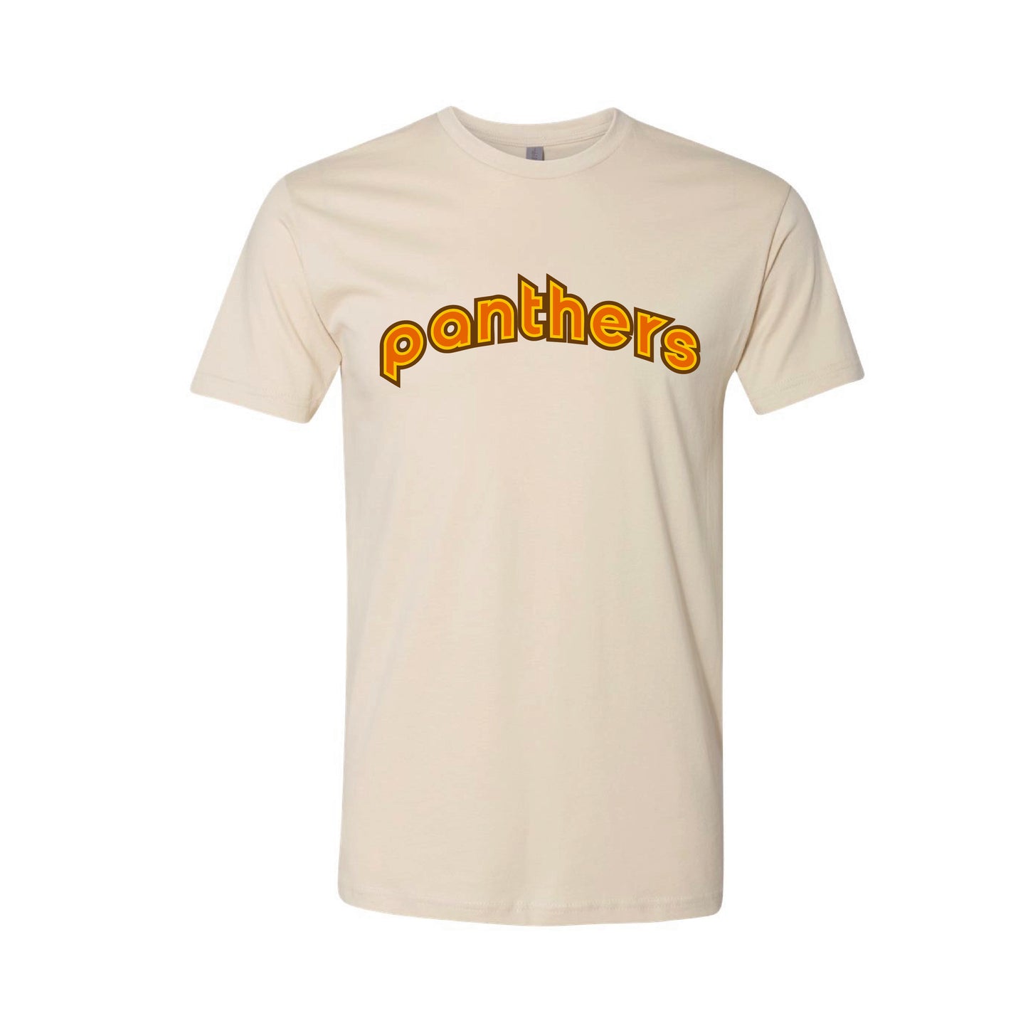 Poinsettia Elementary- Retro Panther Unisex Tee (Natural)