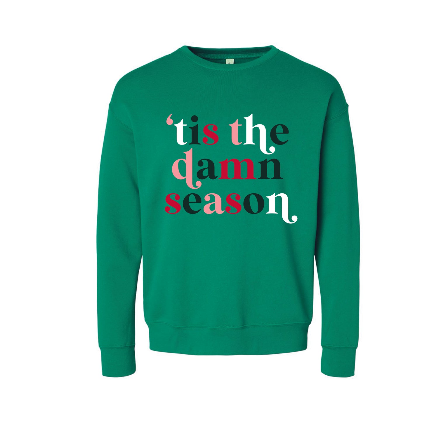 MOTS Holiday Shop - Unisex Fleece Crewneck Sweatshirt- Tis the Damn Season