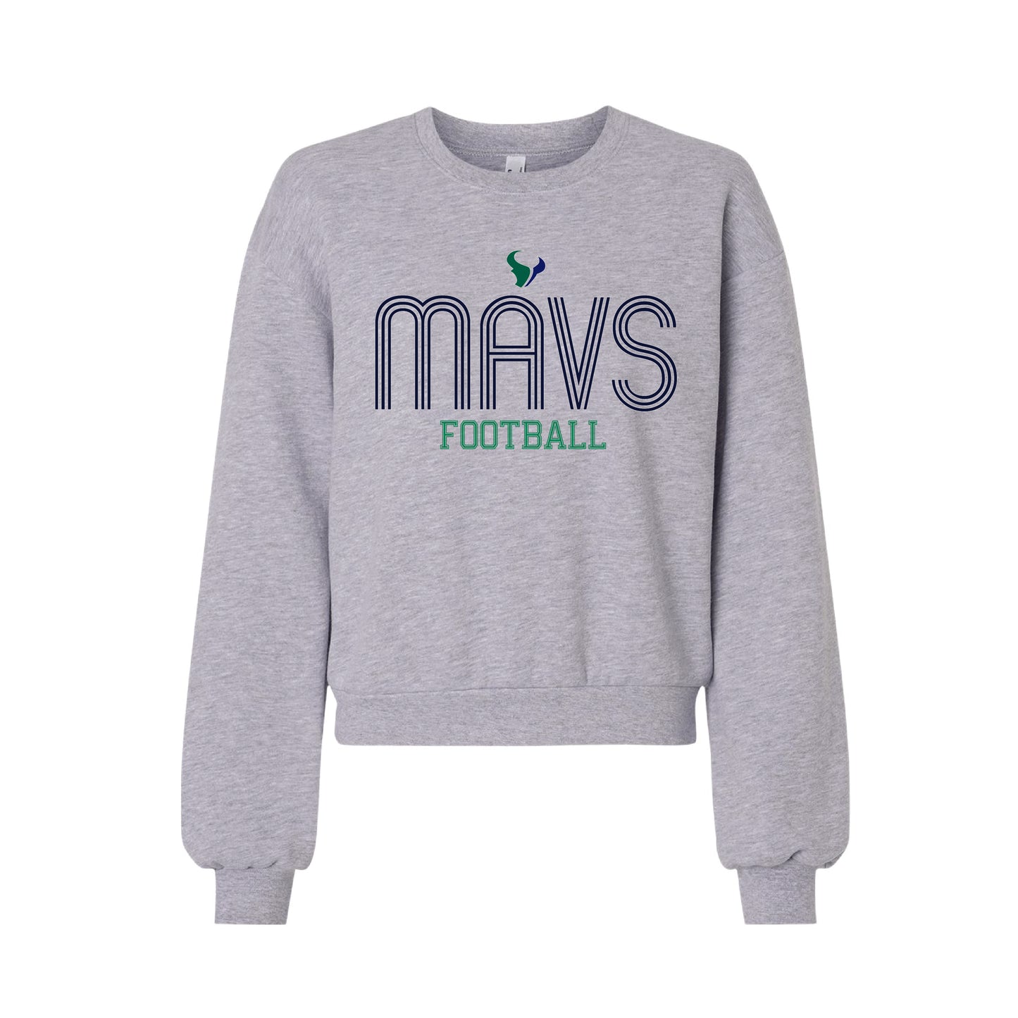 LCC Mavs- Ladies Retro MAVS Crewneck