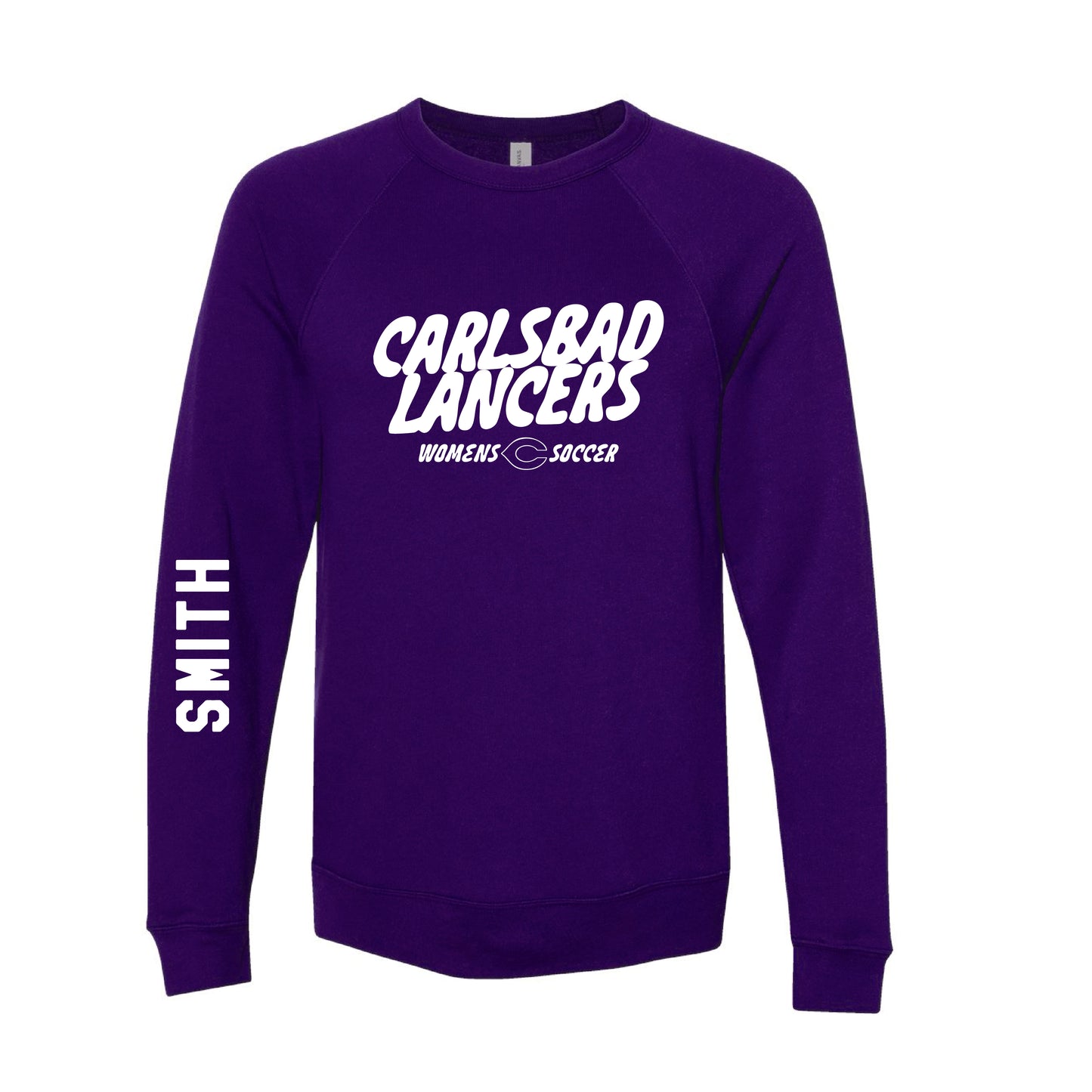 Carlsbad High Soccer (1213021) Fleece Crewneck (Purple)