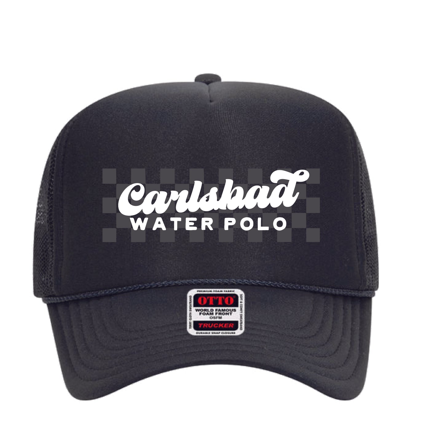 Carlsbad Water Polo Trucker Hat - Black