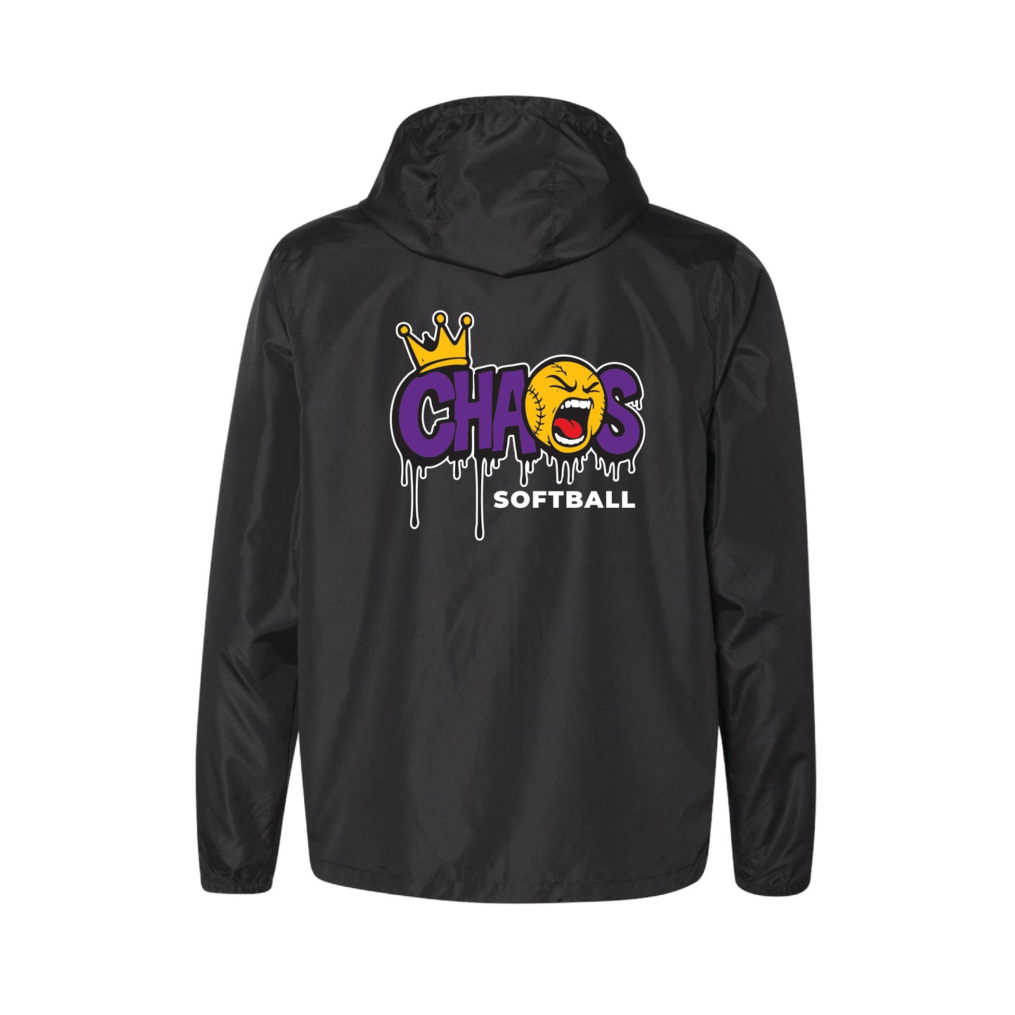 Chaos Softball Lightweight Windbreaker Full-Zip Jacket