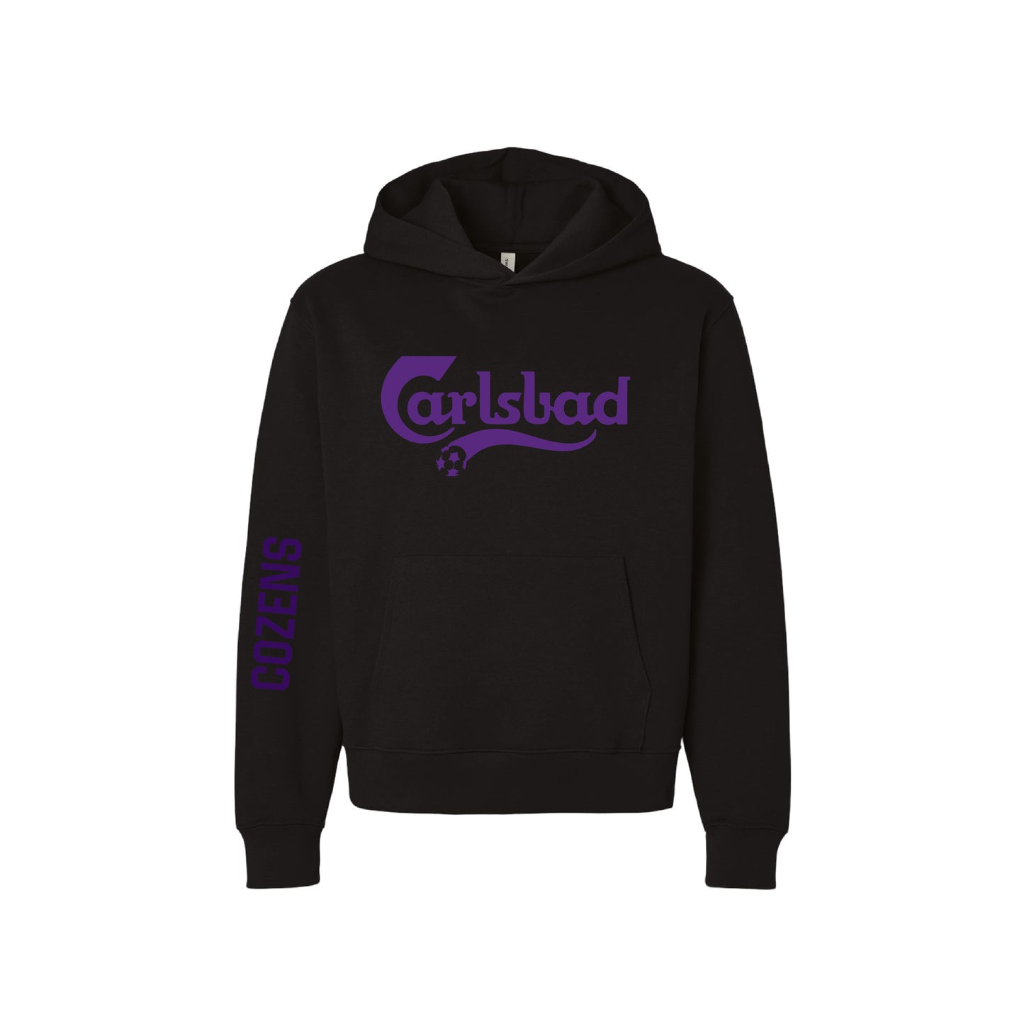 Carlsbad High Soccer Heavyweight Hoodie- Carlsberg (Black)