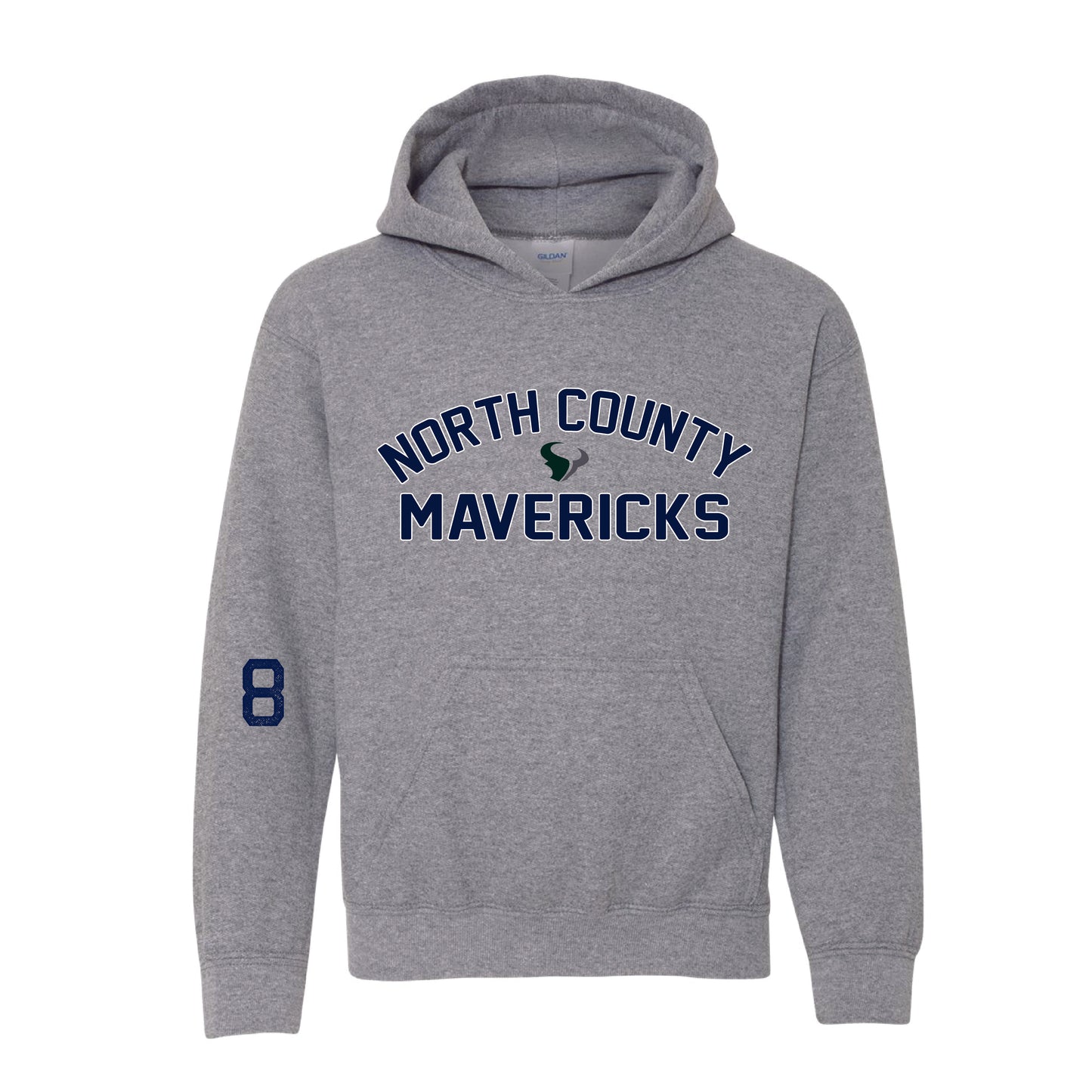 NC MAVS - MAVERICKS Hooded Sweatshirt (Gray)