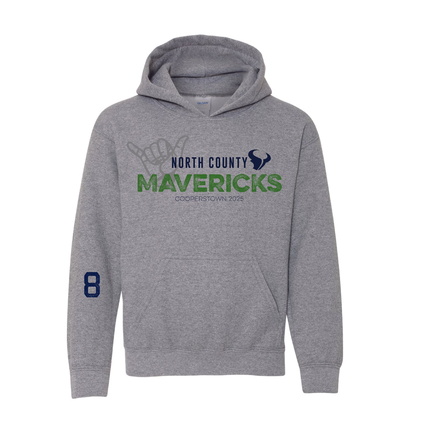 NC MAVS Cooperstown - Hooded Sweatshirt (Gray)