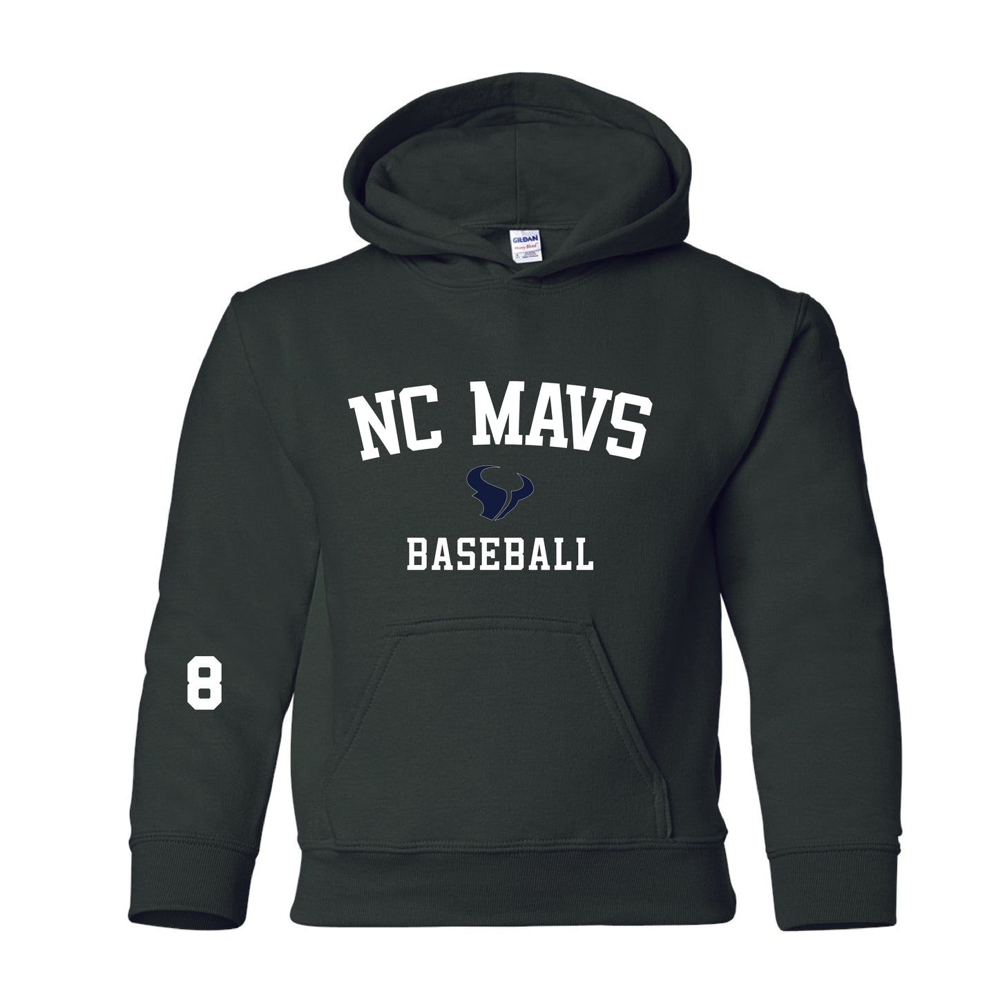 NC MAVS - MAVS Hooded Sweatshirt (Green)