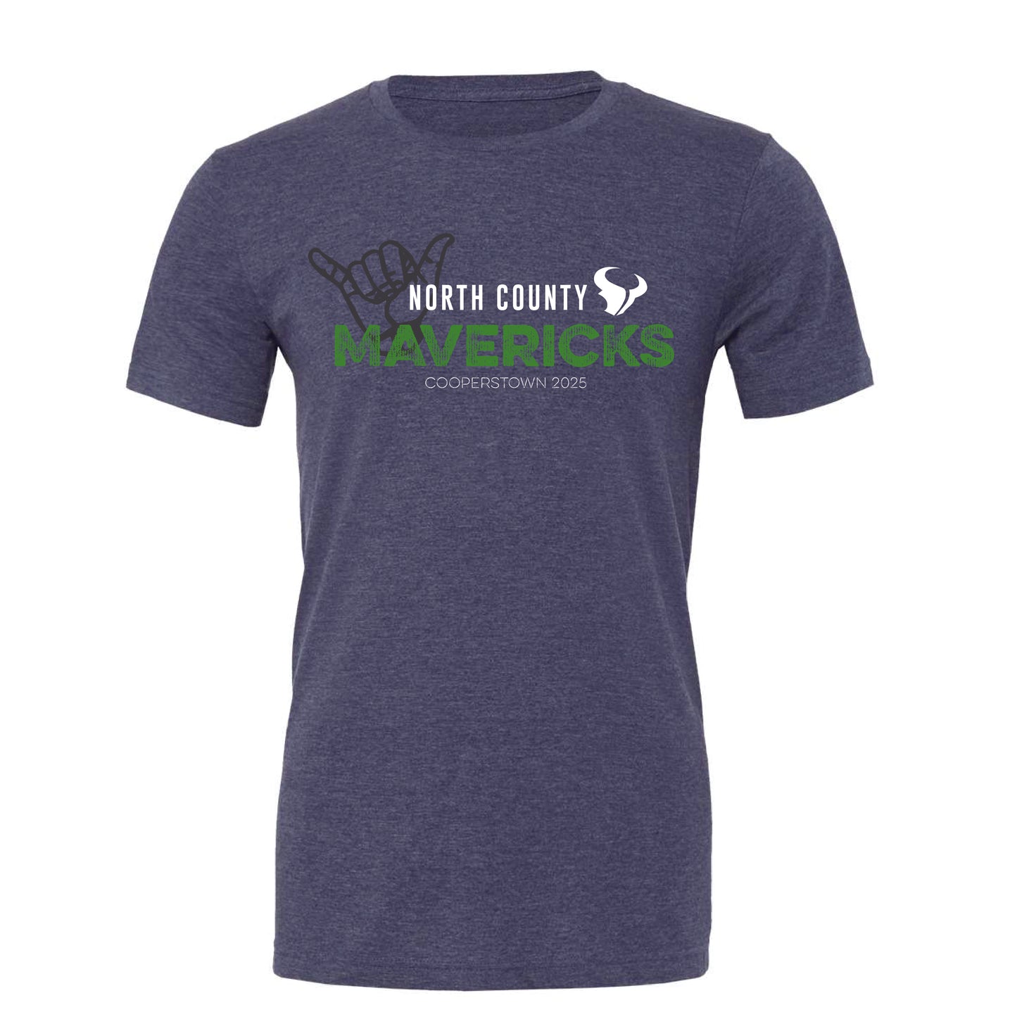 NC MAVS Cooperstown - Unisex Tee (Navy Heather)