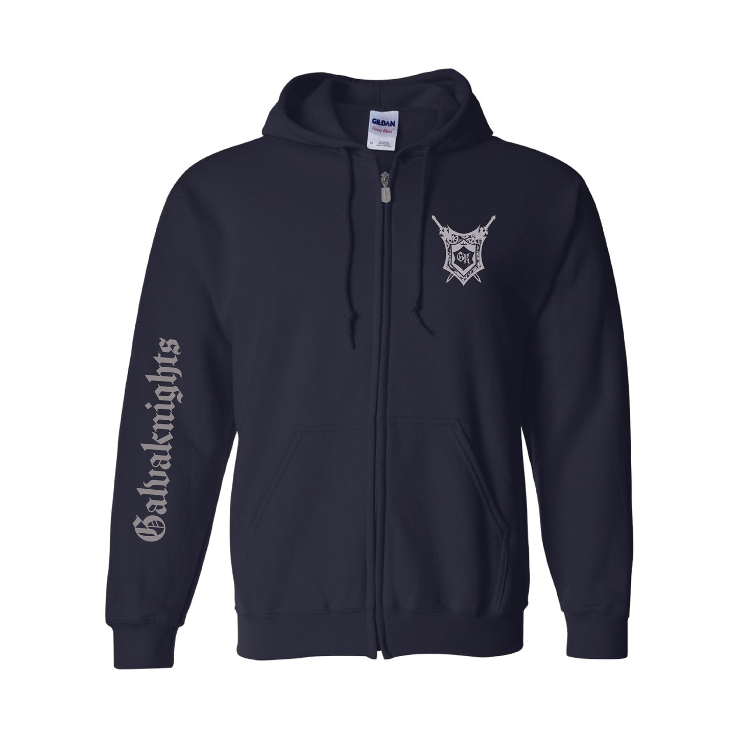 Galvaknights -Unisex Zip Hoodie (Navy)