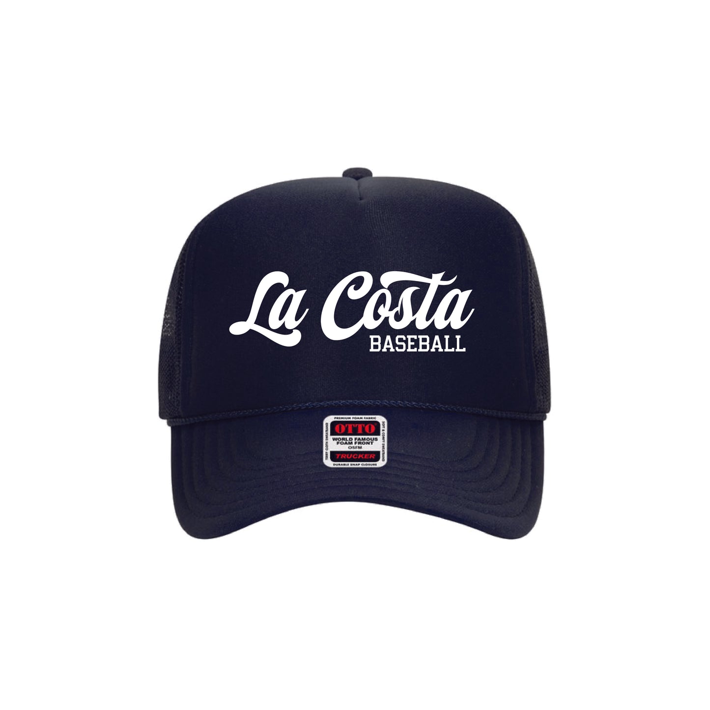 La Costa Baseball LCYO - Navy Script Trucker Hat