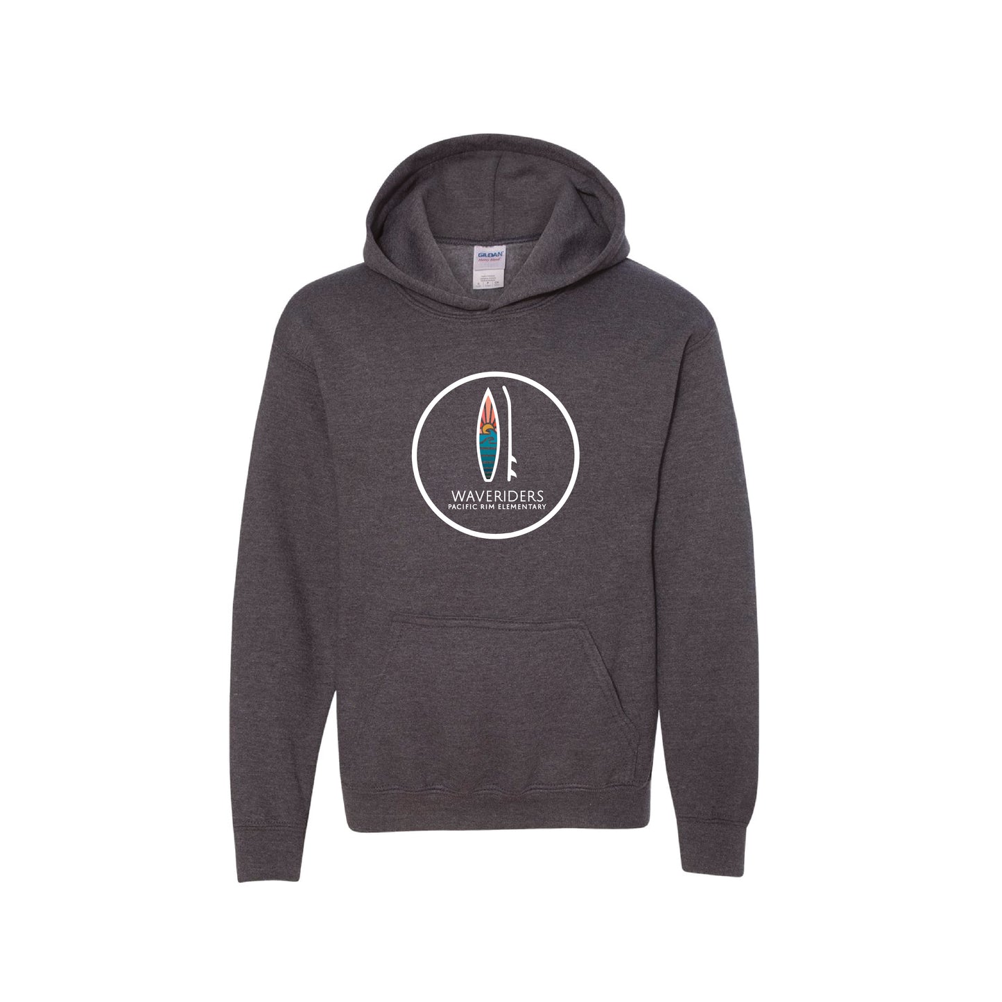 Pac Rim Spiritwear Classic Logo Hoodie (Fan Charcoal Heather)