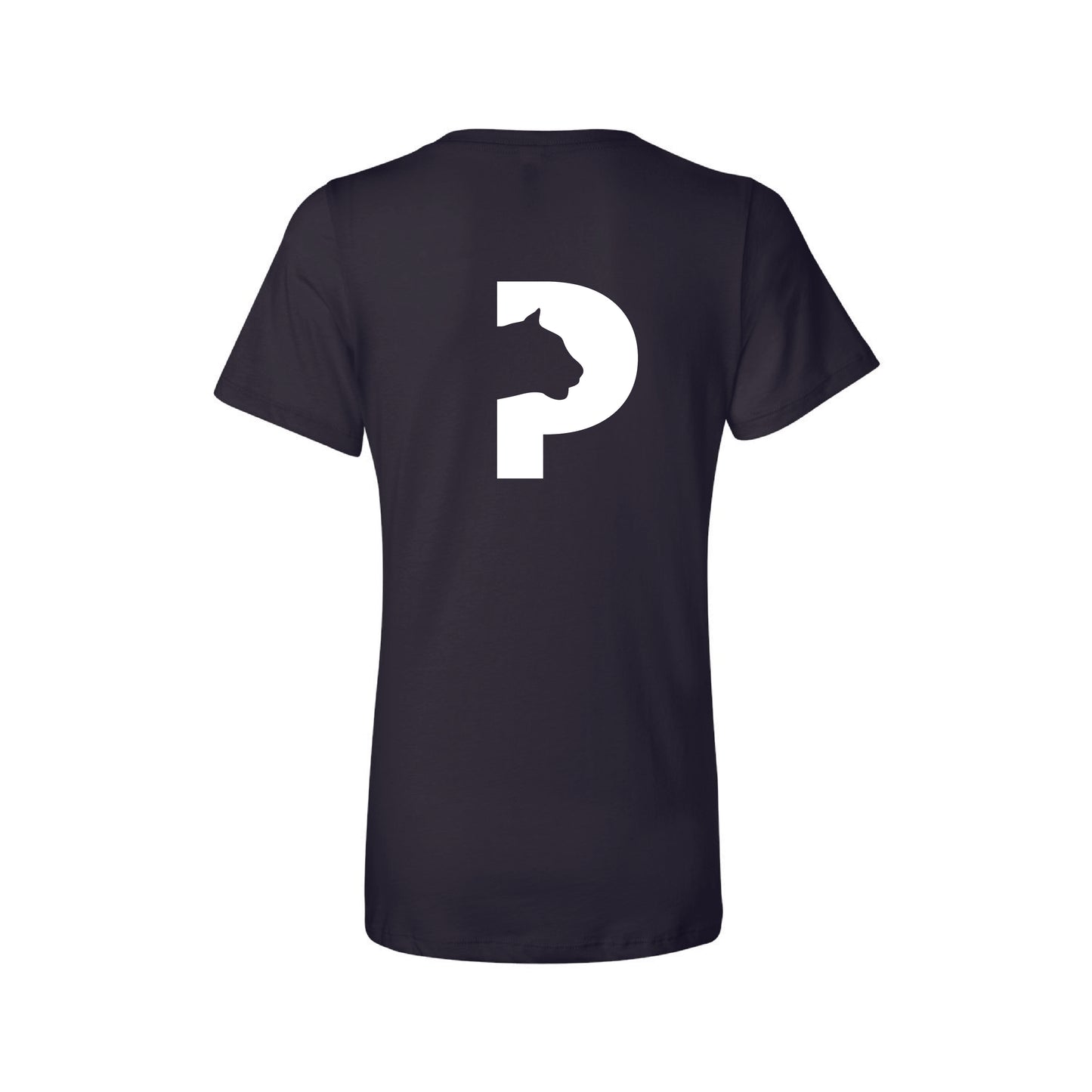 Poinsettia Elementary Womens Panther P V-Neck