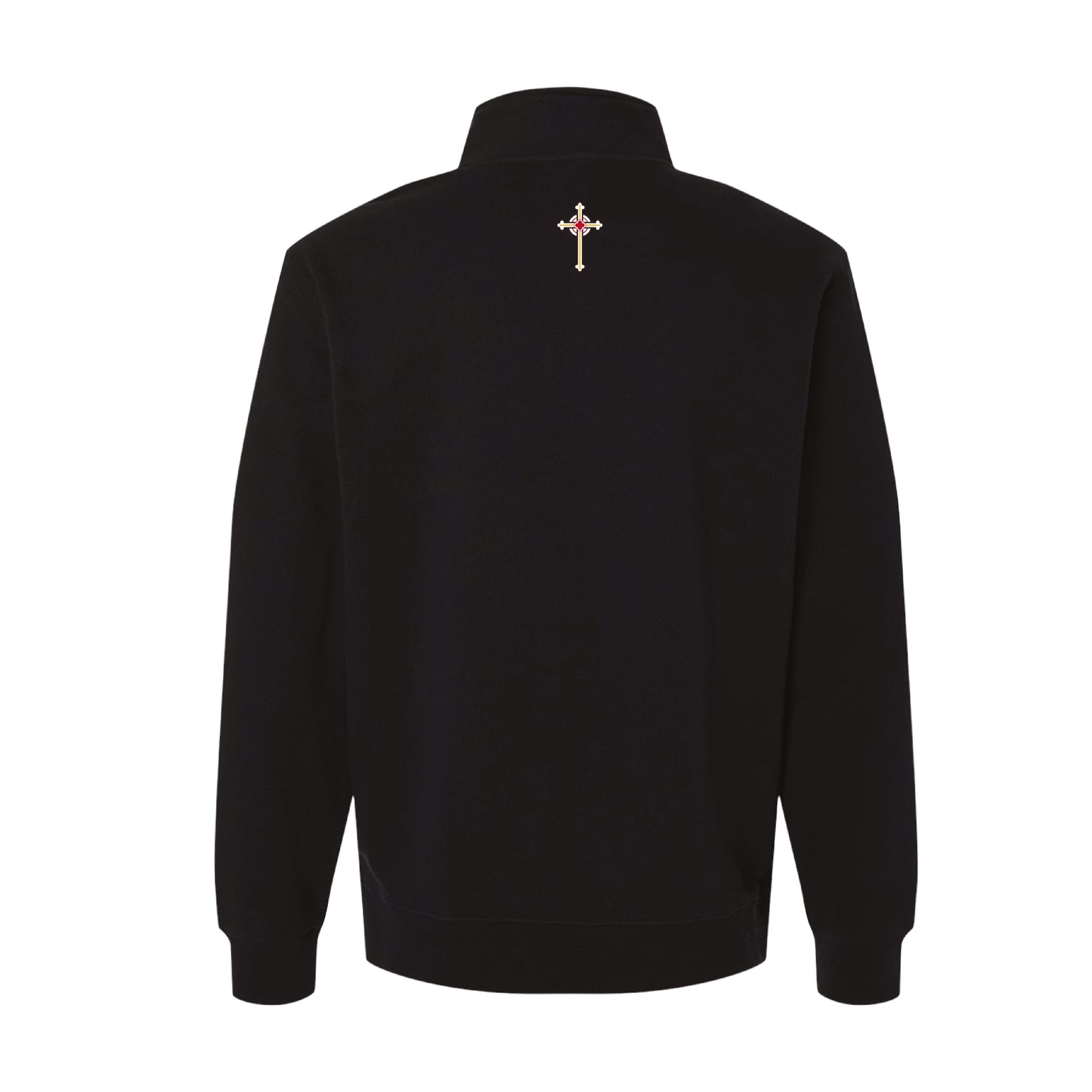 Cathedral Catholic Rugby- Unisex Midweight Quarter Zip (Black)