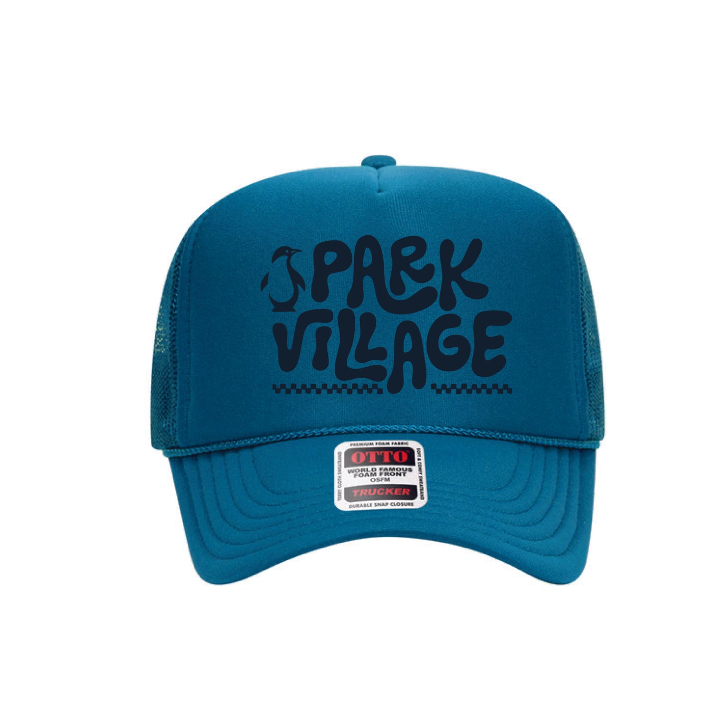 Park Village Elementary Trucker - Turquoise