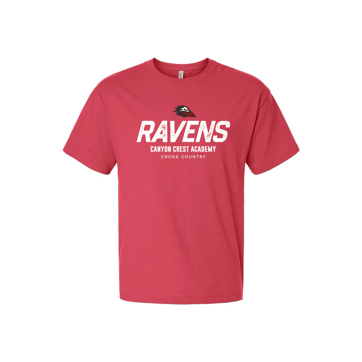 CCA Cross Country - Ravens Unisex Heavyweight Tee (Vintage Red)
