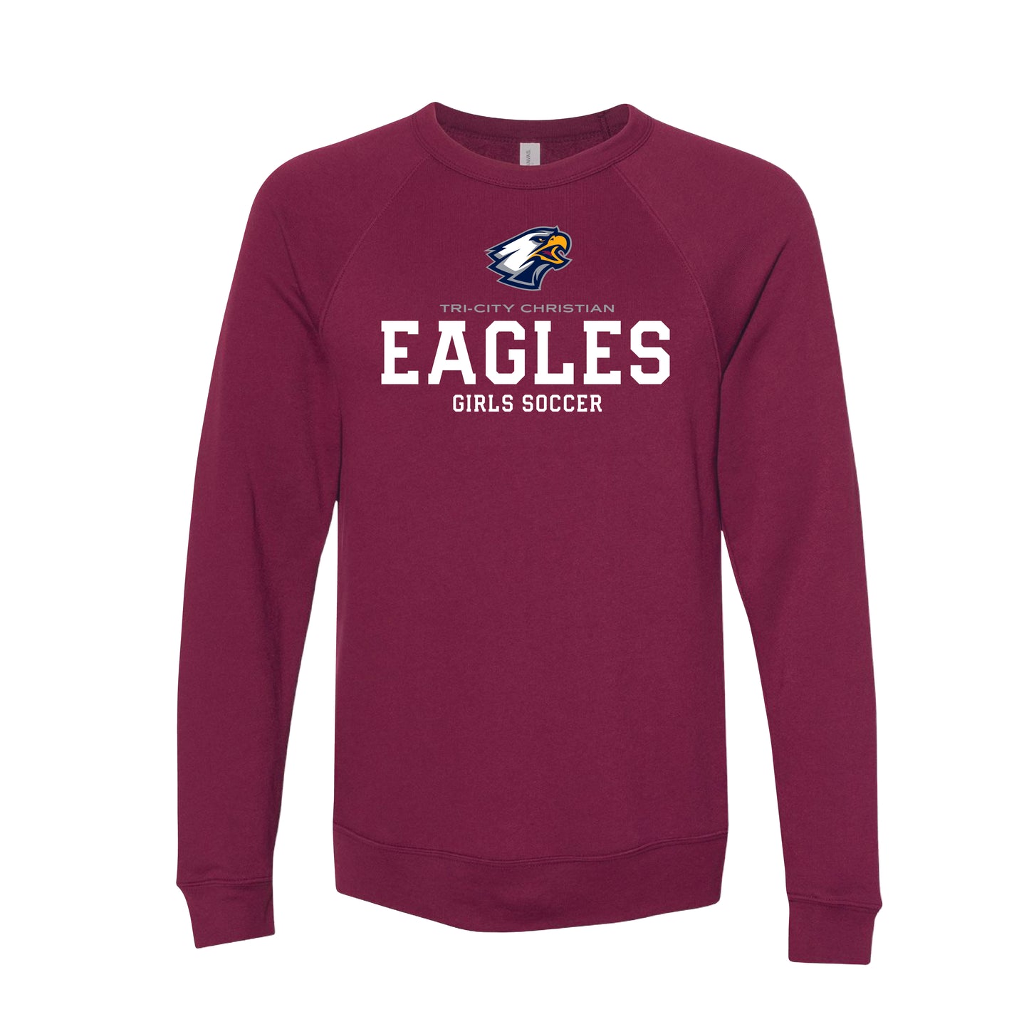 Tri City Christian Girls Soccer - Adult Fleece Crewneck Sweatshirt