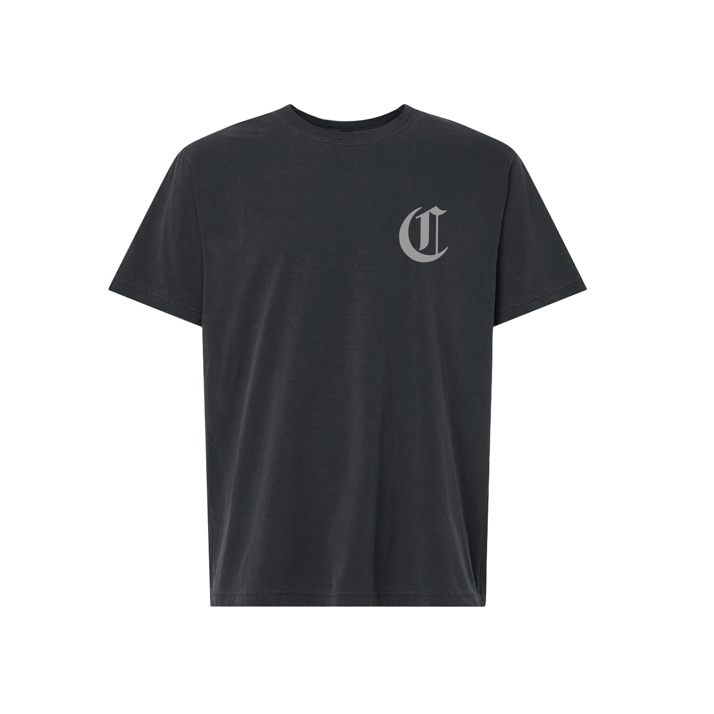 Carlsbad Water Polo Unisex "C" Tee- Washed Black