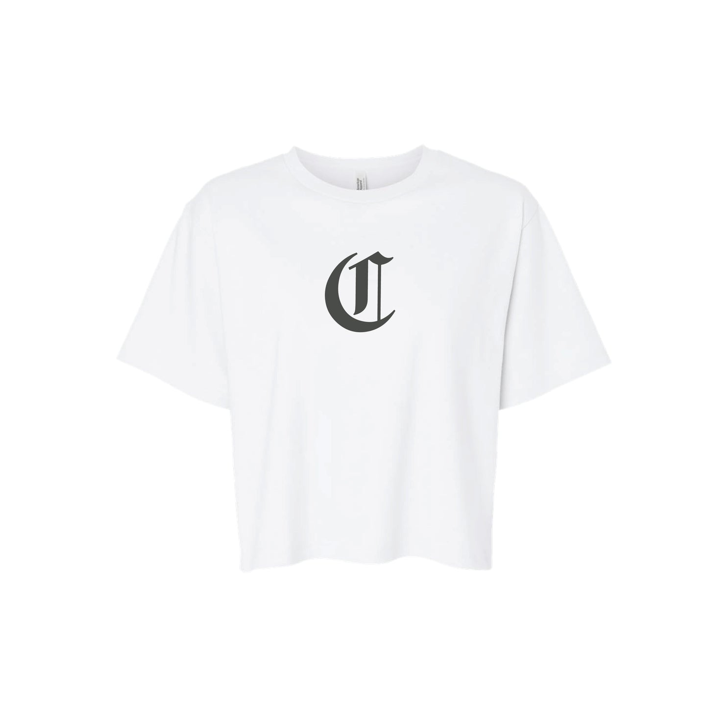 Carlsbad Water Polo Womens "C" Boxy Tee - White