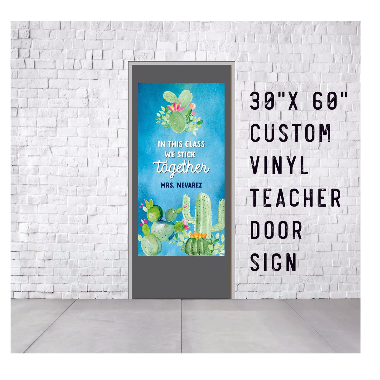 Custom Vinyl Teacher Door Decoration