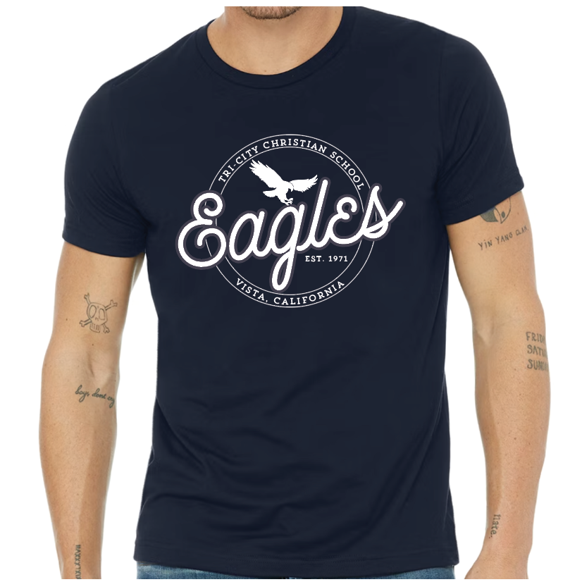 Post æstetisk biograf Eagles" Mens' Navy Jersey Short-Sleeve T-Shirt – Mamas on the Sidelines