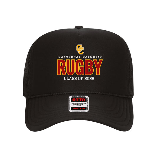 Cathedral Catholic Rugby SENIOR Trucker Hat - Black