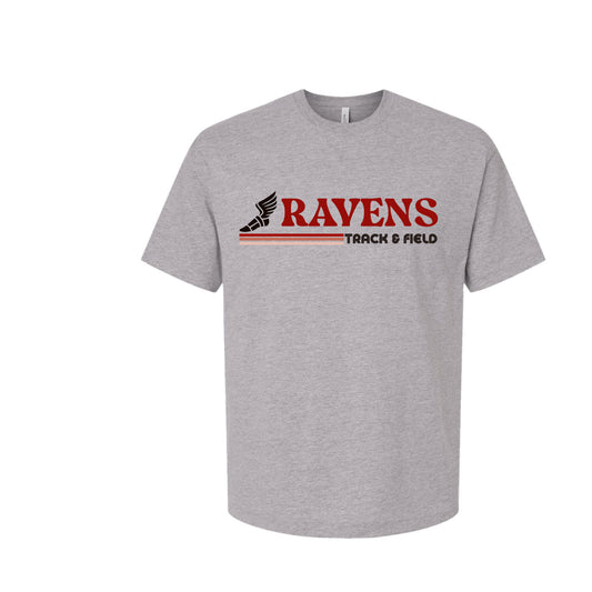 CCA Track and Field - Ravens Unisex Heavyweight Tee (Sport Grey)