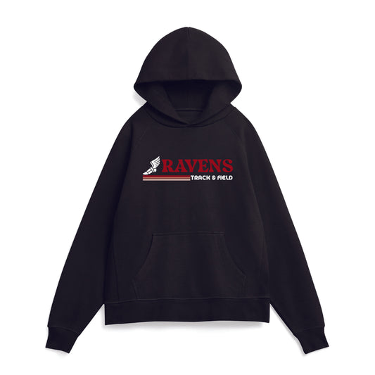 CCA Track and Field - Ravens Heavyweight Hoodie (Black)