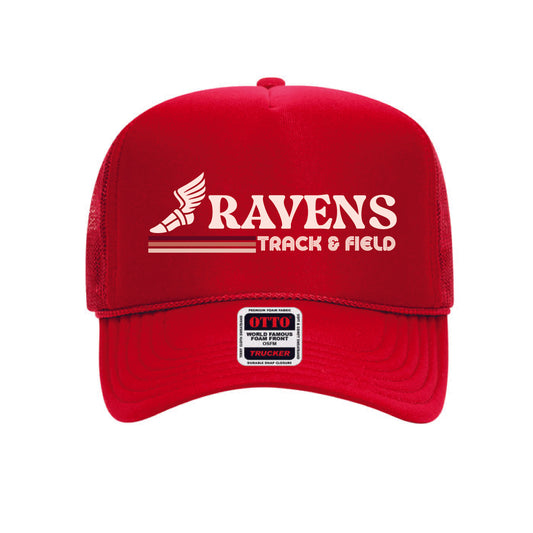 CCA Track and Field - RAVEN Trucker Hat (Red)