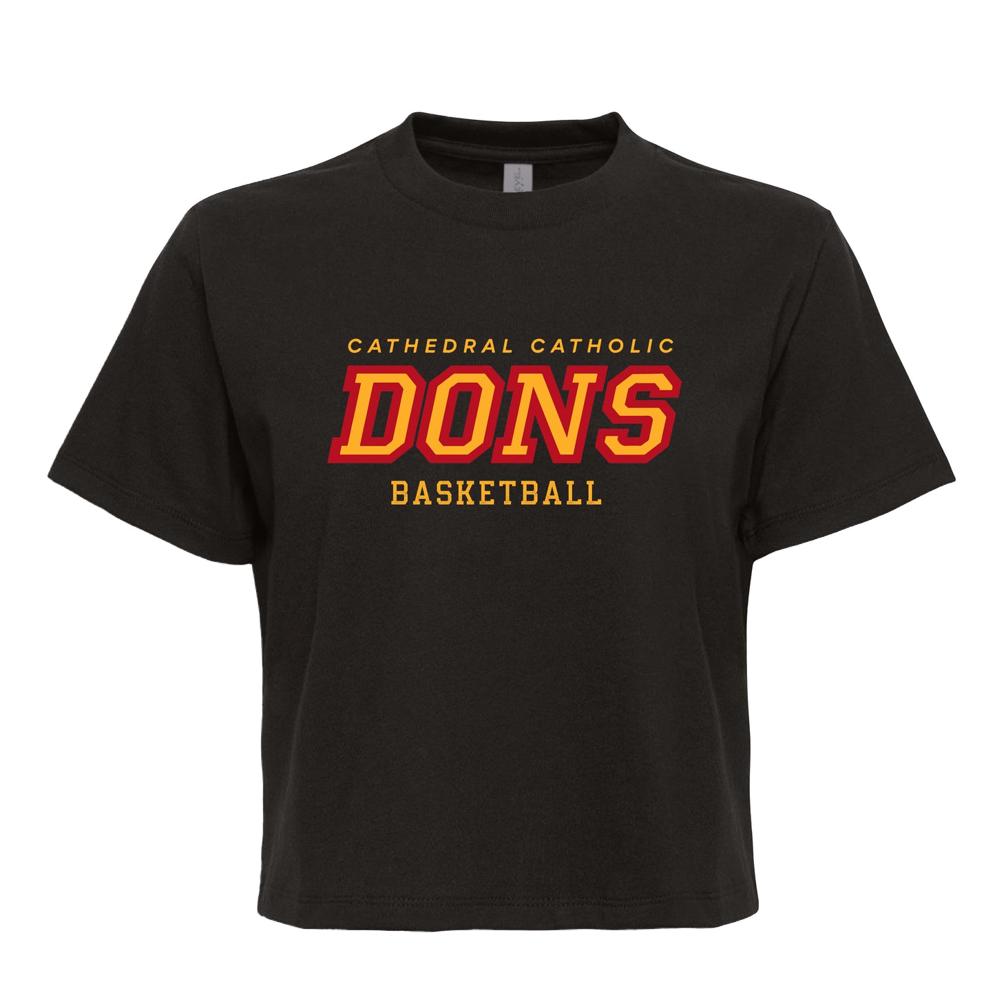 Cathedral Catholic Basketball Ladies Boxy Tee (Black)