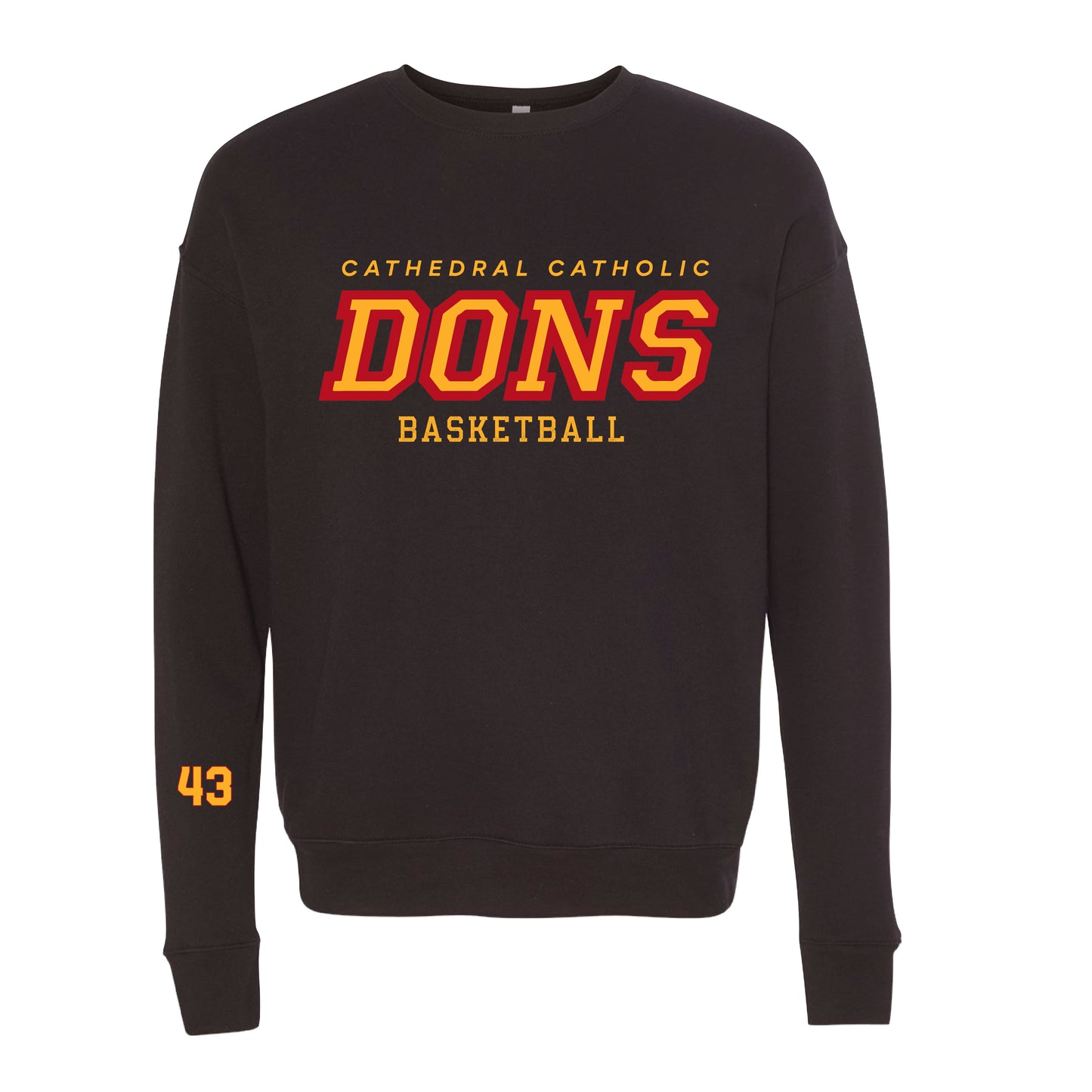 Cathedral Catholic Basketball - Unisex Fleece Crewneck (Black)