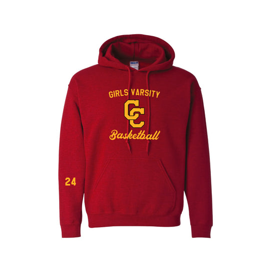 Cathedral Catholic Varsity Basketball - Adult Heavy Blend Hoodie - Red