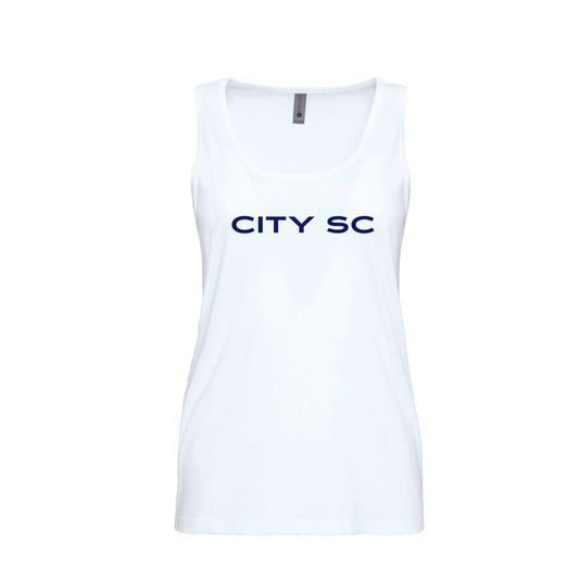 CSC26- Carlsbad Ladies Muscle Tank (White)