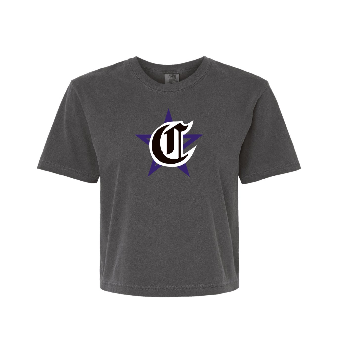 CYB Carlsbad Youth Baseball Ladies Boxy Tee - Classic (Pepper)