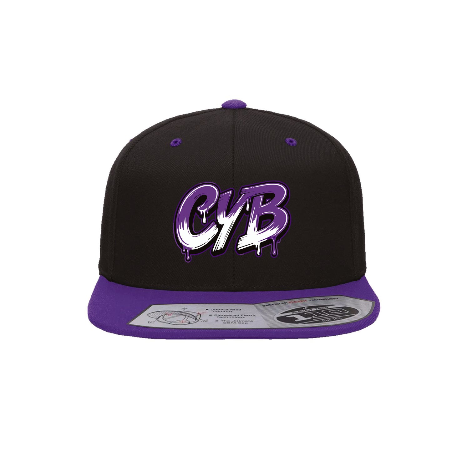 CYB Carlsbad Youth Baseball - Flexfit 110® Snapback Cap - (Purple/Black)