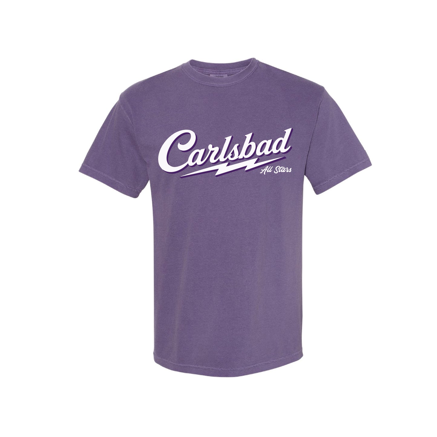 CYB Carlsbad Youth Baseball Unisex Tee - Carlsbad (Vintage Purple)